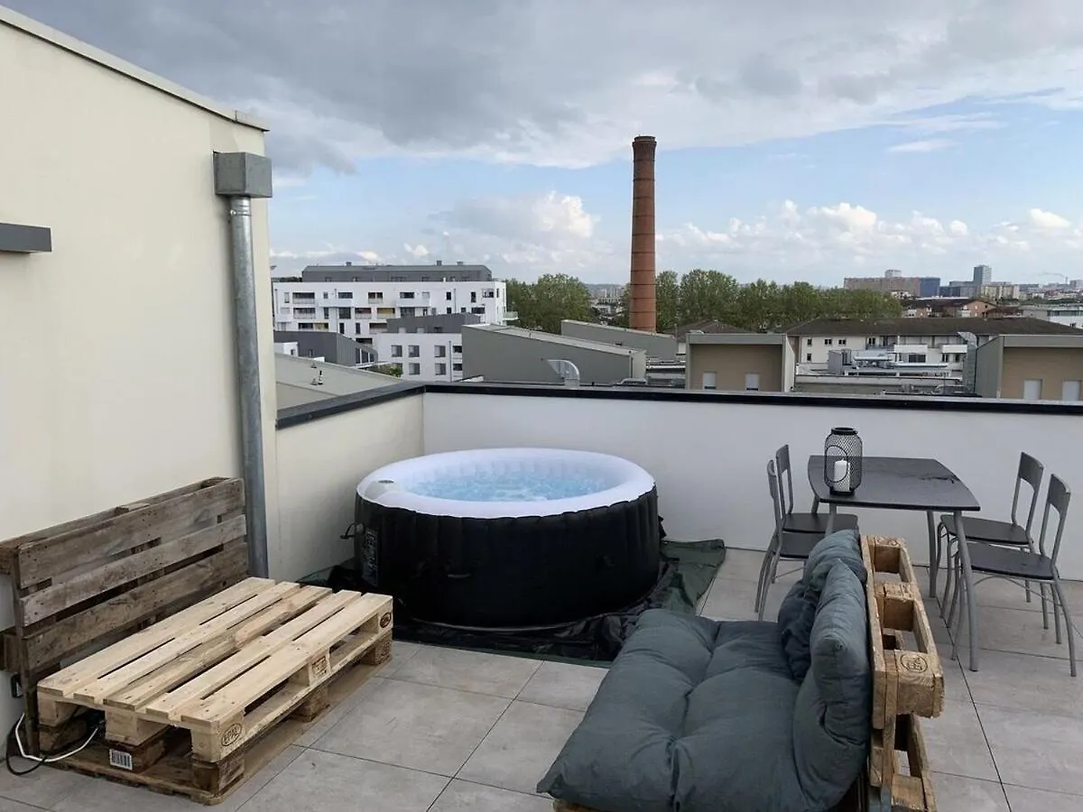 アパート Rooftop Avec Vue Sur Les Pyrenees Et Jacuzzi, Au Pied Du Zenith トゥールーズ